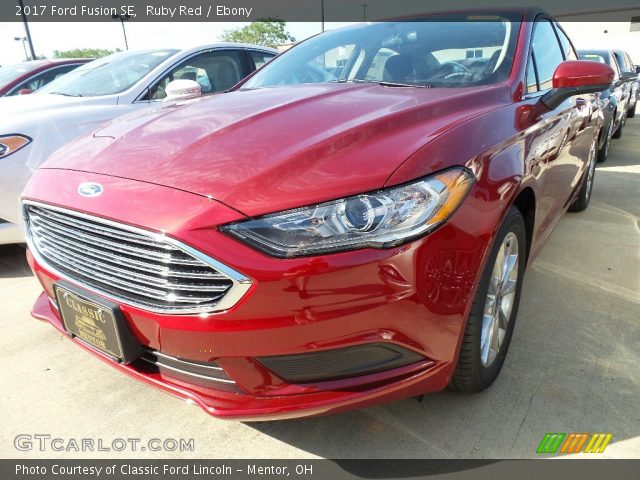 2017 Ford Fusion SE in Ruby Red