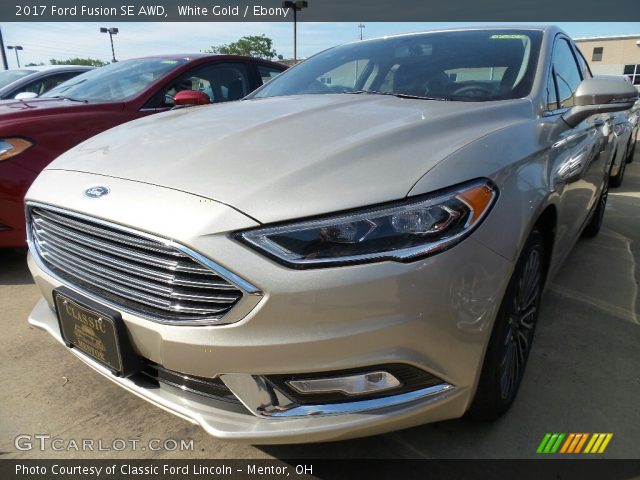 2017 Ford Fusion SE AWD in White Gold