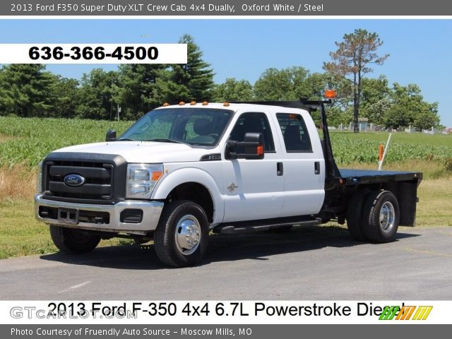 2013 Ford F350 Super Duty XLT Crew Cab 4x4 Dually in Oxford White