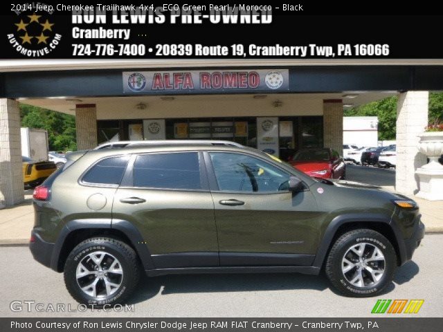 2014 Jeep Cherokee Trailhawk 4x4 in ECO Green Pearl