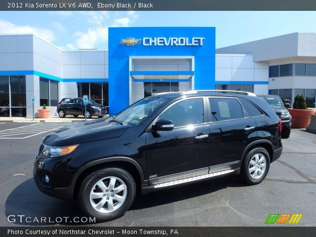 2012 Kia Sorento LX V6 AWD in Ebony Black