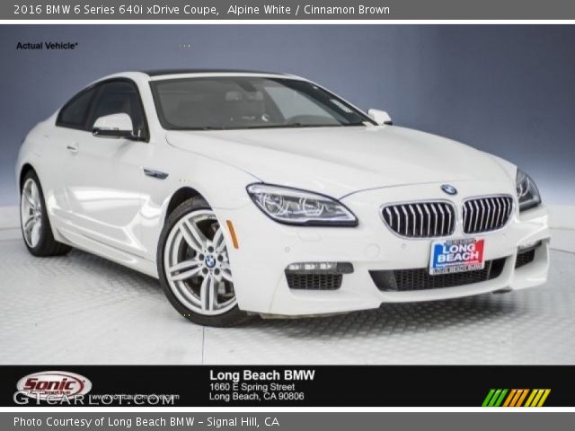 2016 BMW 6 Series 640i xDrive Coupe in Alpine White