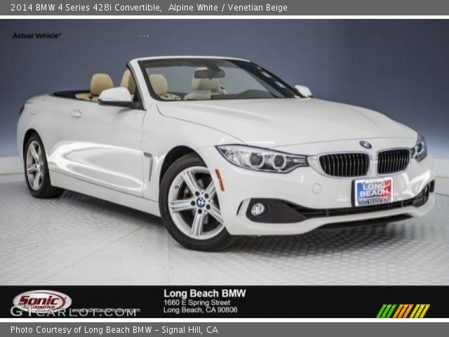 2014 BMW 4 Series 428i Convertible in Alpine White