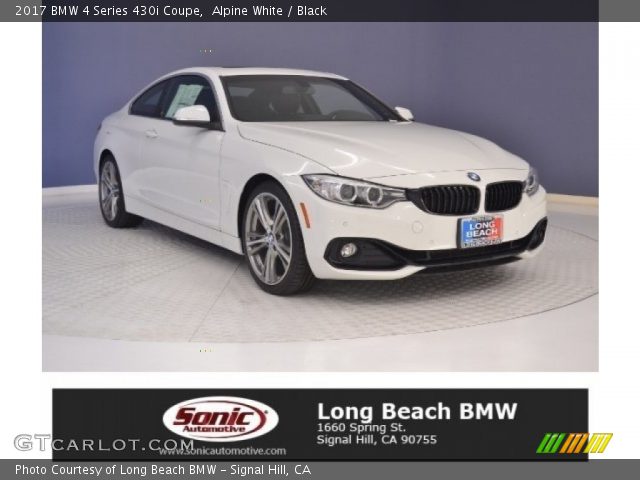 2017 BMW 4 Series 430i Coupe in Alpine White