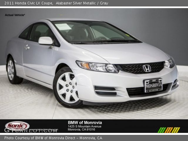 2011 Honda Civic LX Coupe in Alabaster Silver Metallic