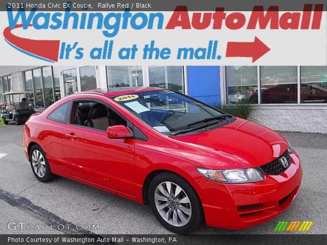 2011 Honda Civic EX Coupe in Rallye Red