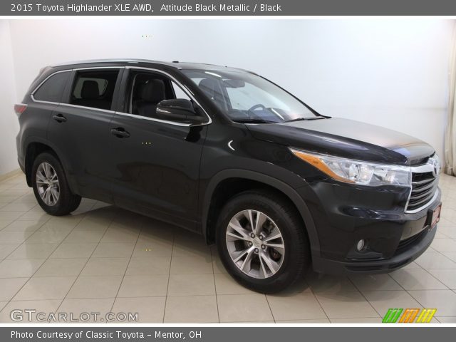 2015 Toyota Highlander XLE AWD in Attitude Black Metallic