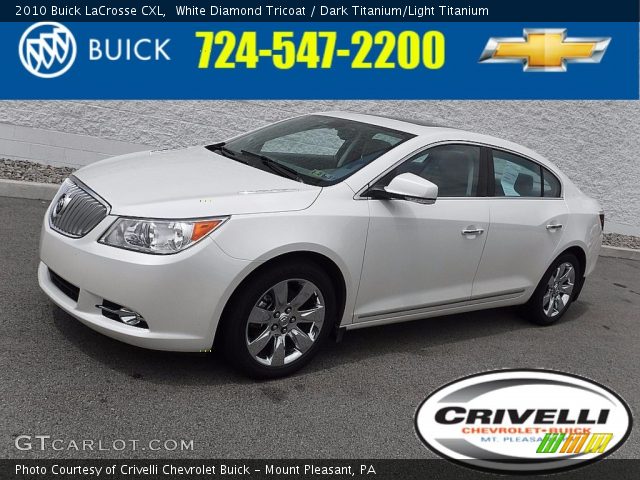 2010 Buick LaCrosse CXL in White Diamond Tricoat