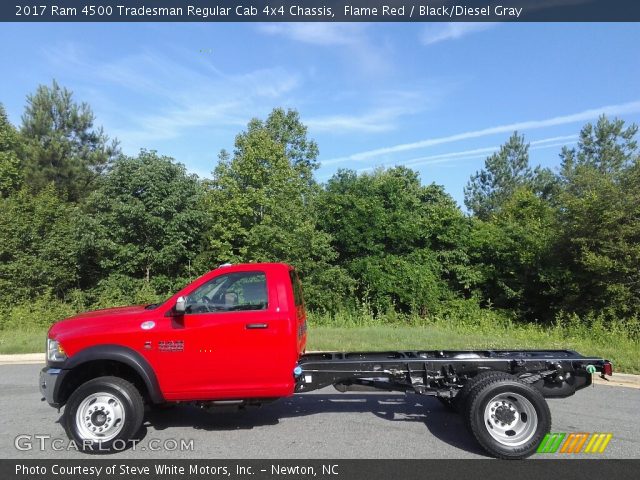 2017 Ram 4500 Tradesman Regular Cab 4x4 Chassis in Flame Red
