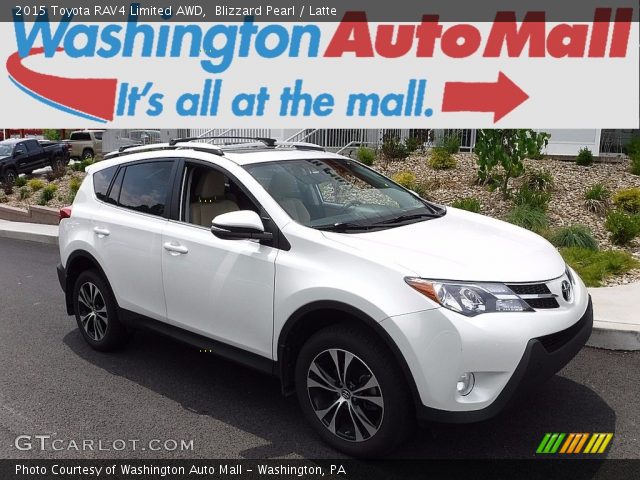 2015 Toyota RAV4 Limited AWD in Blizzard Pearl