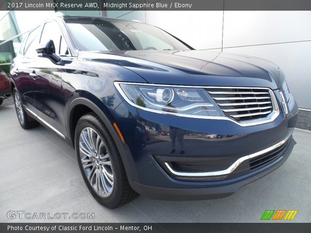 2017 Lincoln MKX Reserve AWD in Midnight Sapphire Blue