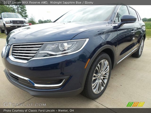 2017 Lincoln MKX Reserve AWD in Midnight Sapphire Blue