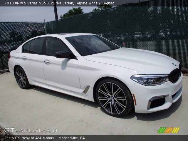 2018 BMW 5 Series M550i xDrive Sedan in Alpine White