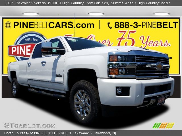 2017 Chevrolet Silverado 3500HD High Country Crew Cab 4x4 in Summit White