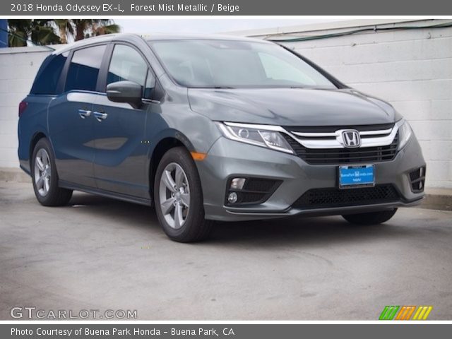 2018 Honda Odyssey EX-L in Forest Mist Metallic