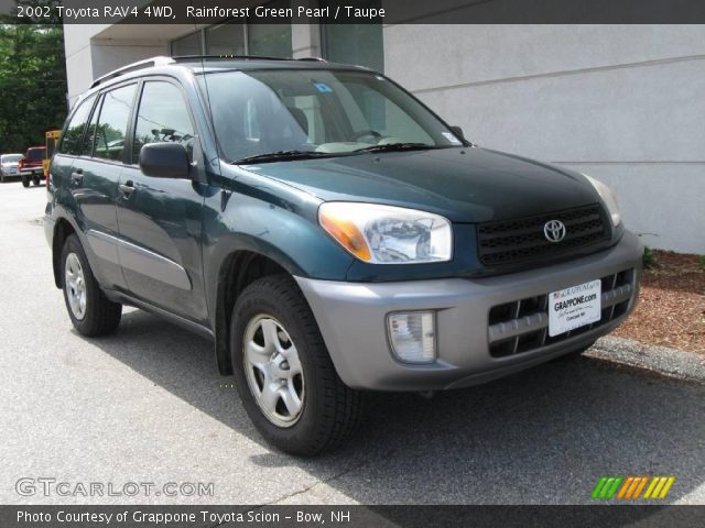 2002 Toyota RAV4 4WD in Rainforest Green Pearl