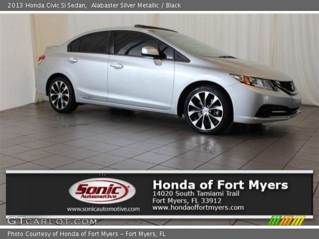 2013 Honda Civic Si Sedan in Alabaster Silver Metallic