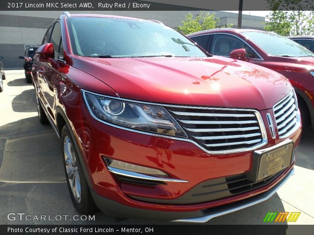 2017 Lincoln MKC Select AWD in Ruby Red