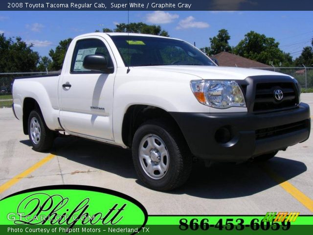 2008 Toyota Tacoma Regular Cab in Super White