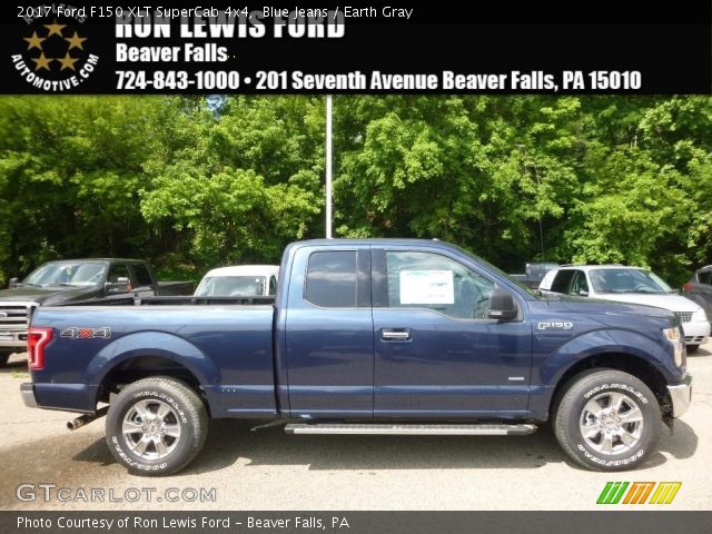2017 Ford F150 XLT SuperCab 4x4 in Blue Jeans