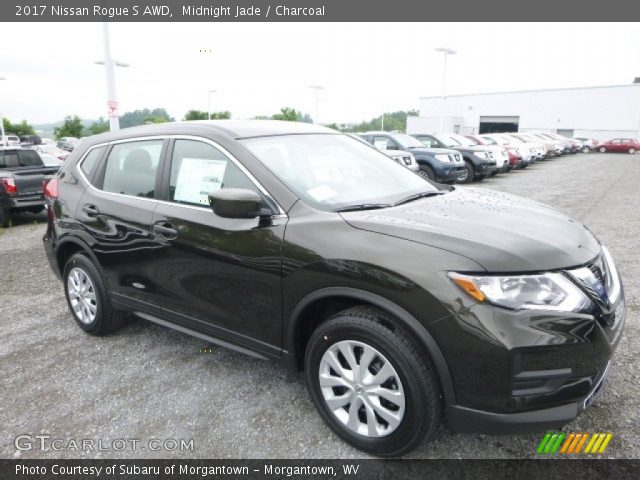 2017 Nissan Rogue S AWD in Midnight Jade