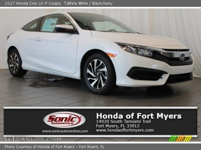 2017 Honda Civic LX-P Coupe in Taffeta White