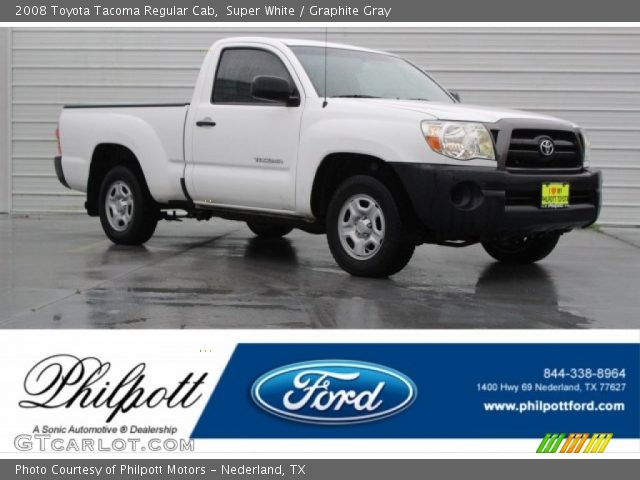 2008 Toyota Tacoma Regular Cab in Super White