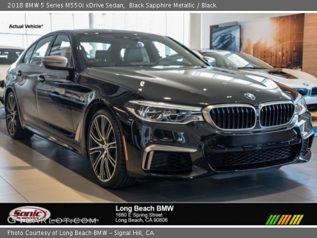 2018 BMW 5 Series M550i xDrive Sedan in Black Sapphire Metallic