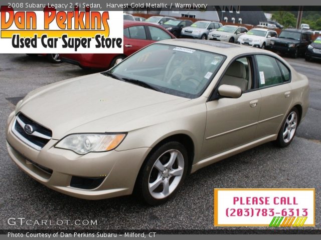 2008 Subaru Legacy 2.5i Sedan in Harvest Gold Metallic