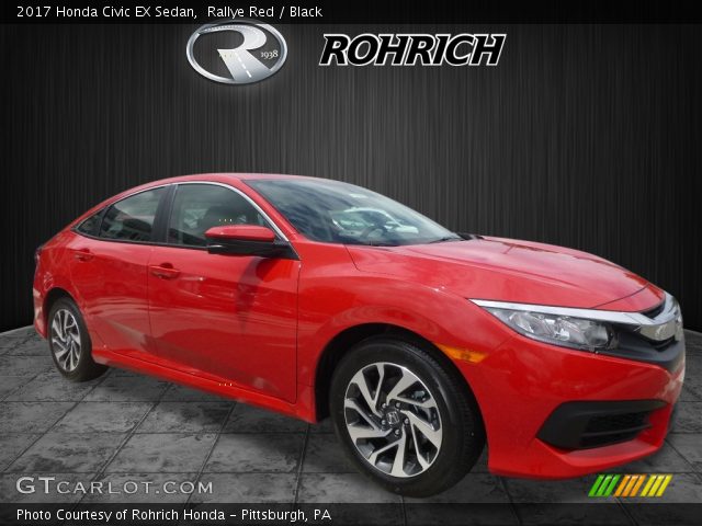 2017 Honda Civic EX Sedan in Rallye Red