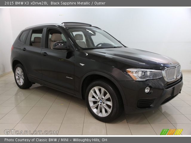 2015 BMW X3 xDrive28i in Black Sapphire Metallic