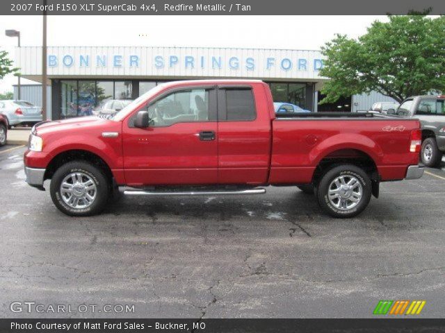 2007 Ford F150 XLT SuperCab 4x4 in Redfire Metallic