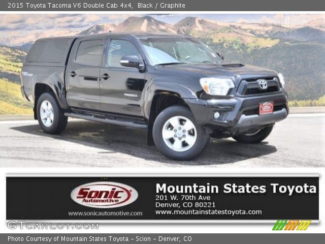2015 Toyota Tacoma V6 Double Cab 4x4 in Black