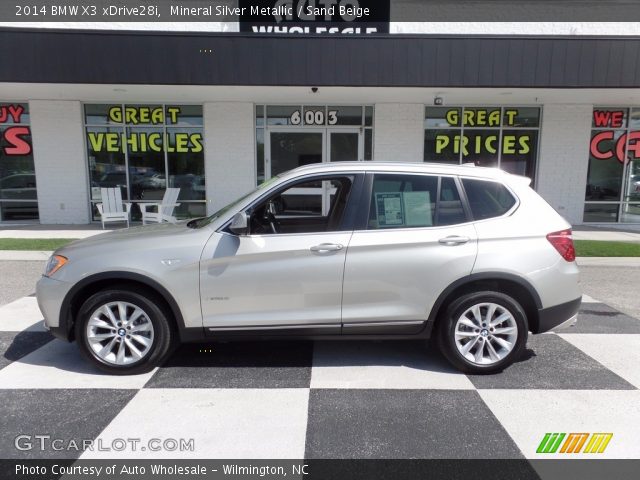 2014 BMW X3 xDrive28i in Mineral Silver Metallic