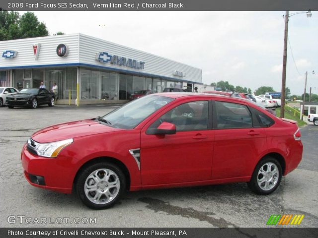 2008 Ford Focus SES Sedan in Vermillion Red