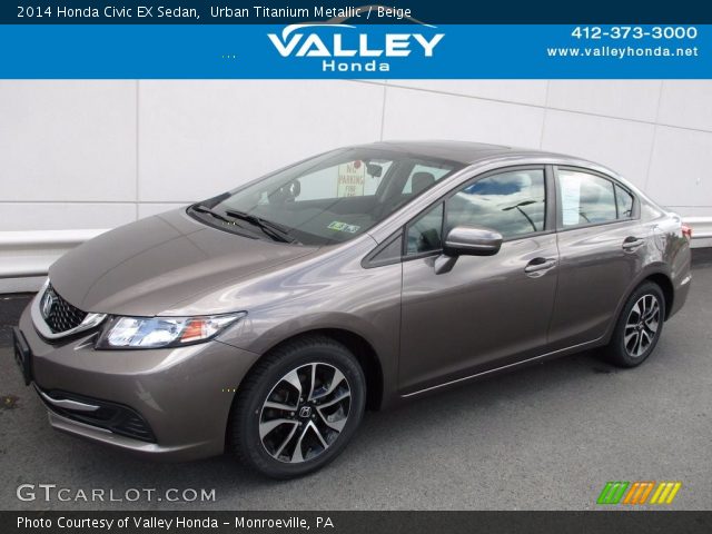 2014 Honda Civic EX Sedan in Urban Titanium Metallic