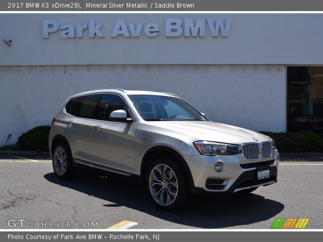 2017 BMW X3 xDrive28i in Mineral Silver Metallic