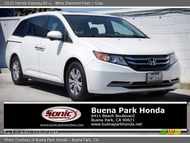 2015 Honda Odyssey EX-L in White Diamond Pearl