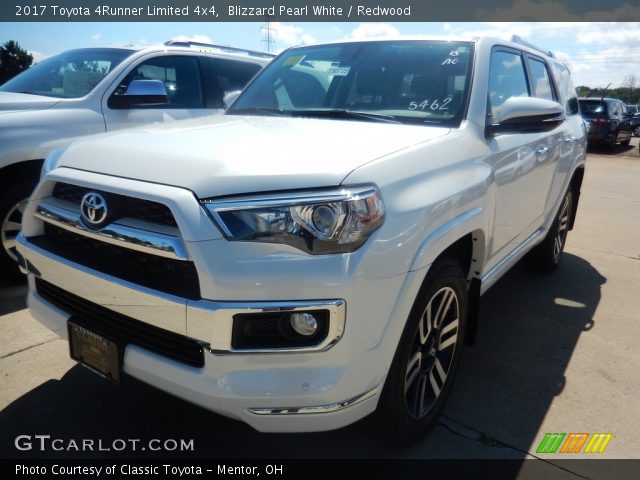 2017 Toyota 4Runner Limited 4x4 in Blizzard Pearl White
