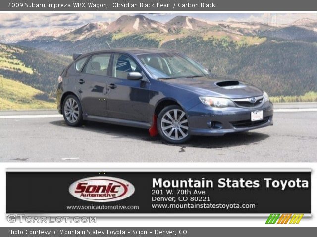 2009 Subaru Impreza WRX Wagon in Obsidian Black Pearl