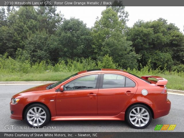 2010 Mitsubishi Lancer GTS in Rotor Glow Orange Metallic