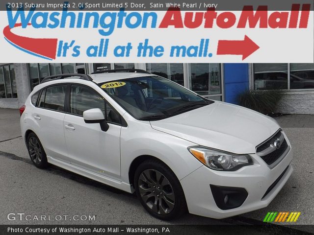 2013 Subaru Impreza 2.0i Sport Limited 5 Door in Satin White Pearl