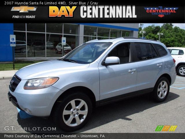 2007 Hyundai Santa Fe Limited 4WD in Silver Blue