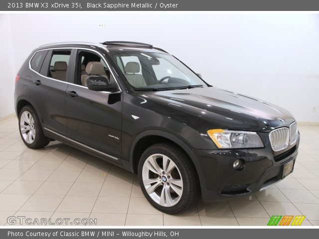 2013 BMW X3 xDrive 35i in Black Sapphire Metallic