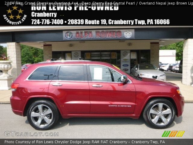 2014 Jeep Grand Cherokee Overland 4x4 in Deep Cherry Red Crystal Pearl