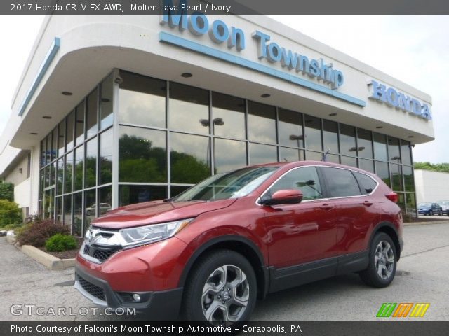 2017 Honda CR-V EX AWD in Molten Lava Pearl