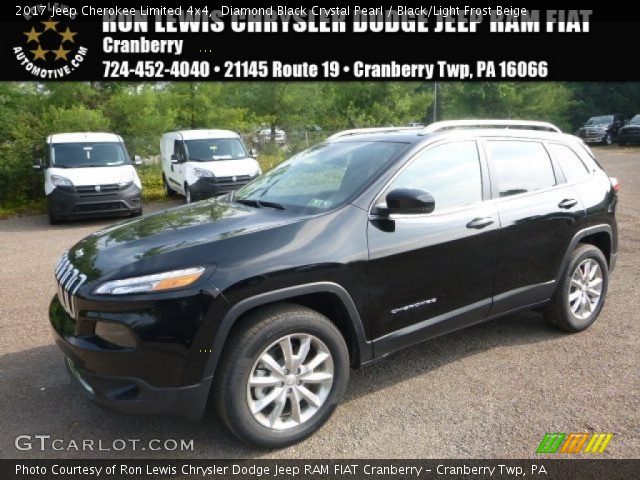2017 Jeep Cherokee Limited 4x4 in Diamond Black Crystal Pearl