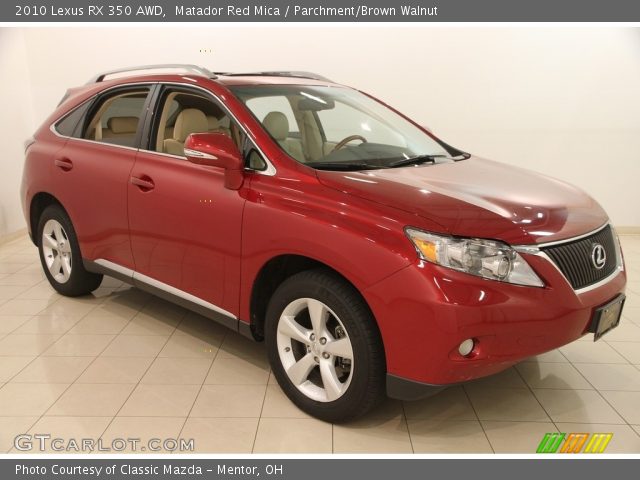 2010 Lexus RX 350 AWD in Matador Red Mica