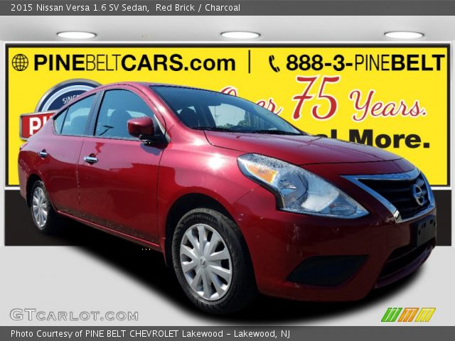 2015 Nissan Versa 1.6 SV Sedan in Red Brick