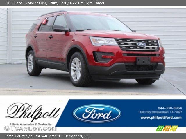 2017 Ford Explorer FWD in Ruby Red